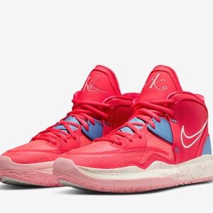 Nike Red and Blue High-Top Sneakers